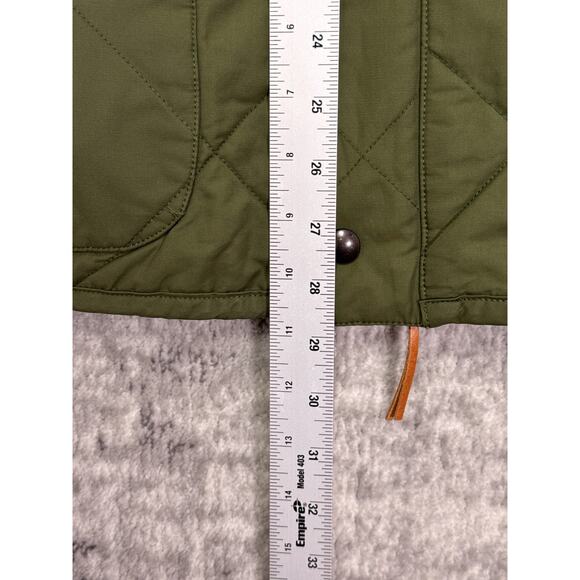 J Crew Jacket Large Mens Sussex Quilted Green Thermal Insulation - Picture 6 of 10